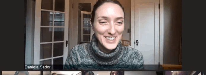 Screengrab of video chat with ASAPbio community