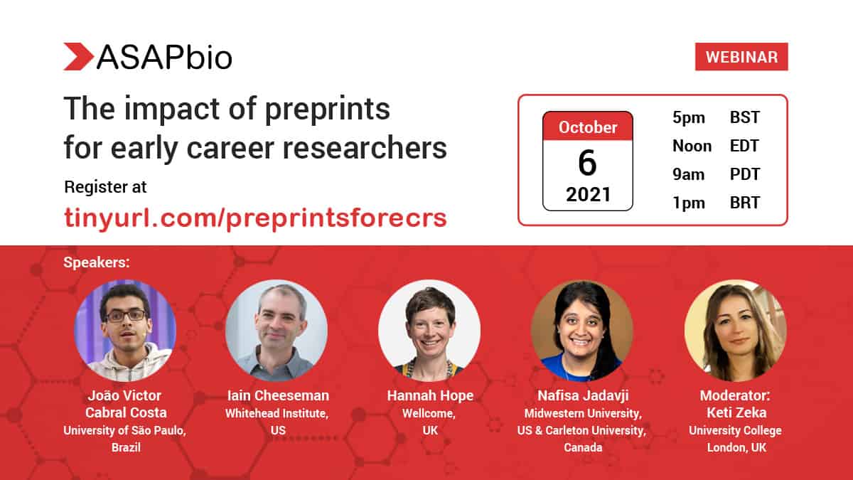 Everything early career researchers should know about preprints – join our panel discussion on October 6