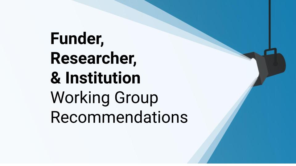 Recommendations on Recognizing Preprint Review from the ASAPbio Funder, Researcher, and Institution Working Group