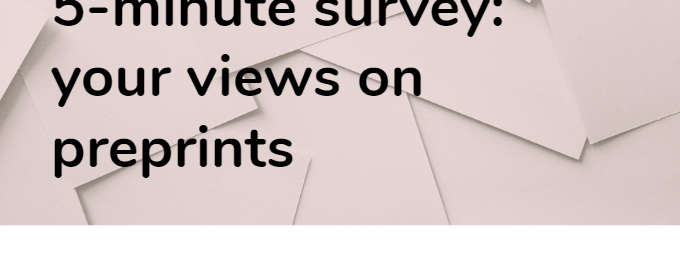 Banner for ASAPbio survey