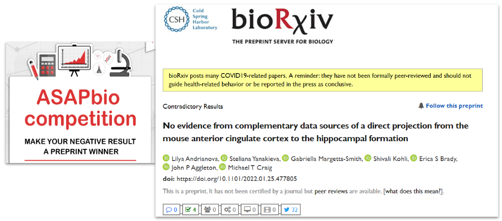 Sharing negative results via a preprint: a conversation with Lilya Andrianova