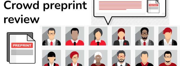 Crowd preprint review banner - faces of