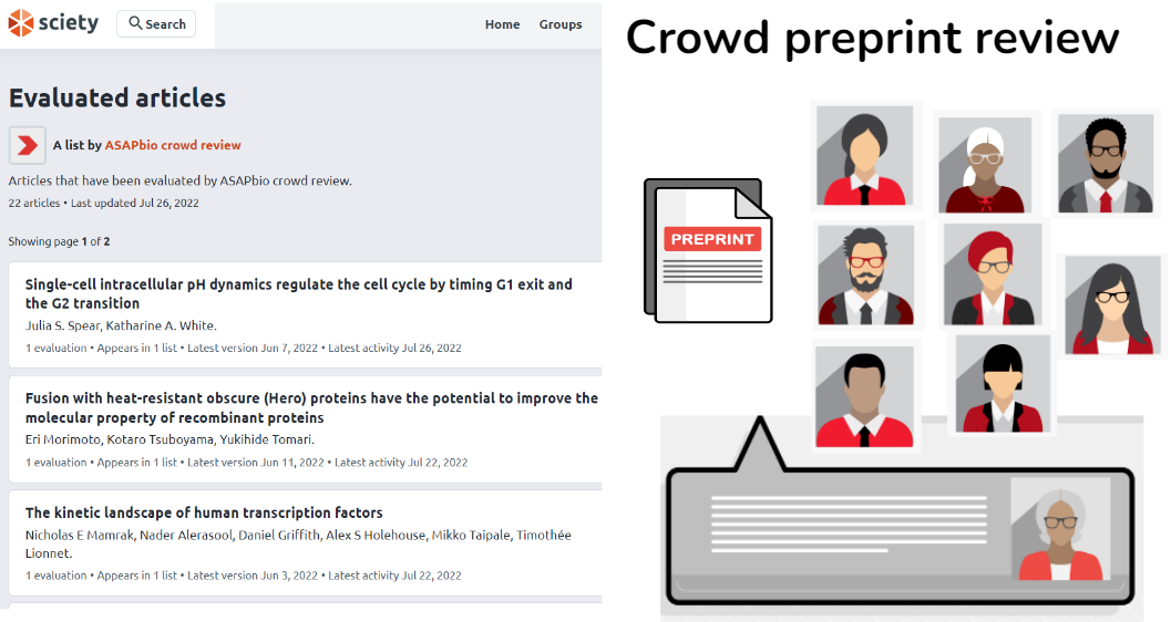 Supporting public preprint review through collaborative reviews – an update on ASAPbio’s crowd preprint review
