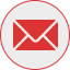 A red envelope icon inside a white circle with a red border, symbolizing email or messaging.