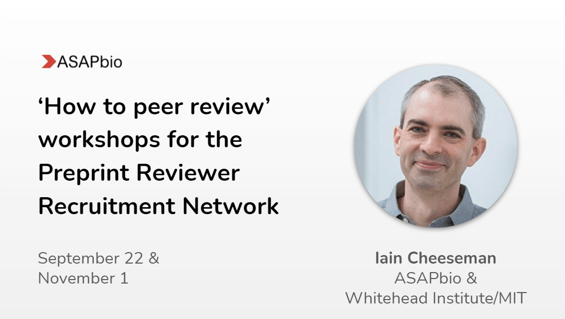 ‘How to peer review’ workshops for the Preprint Reviewer Recruitment Network