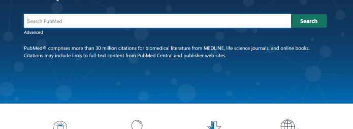 Screengrab of PubMed