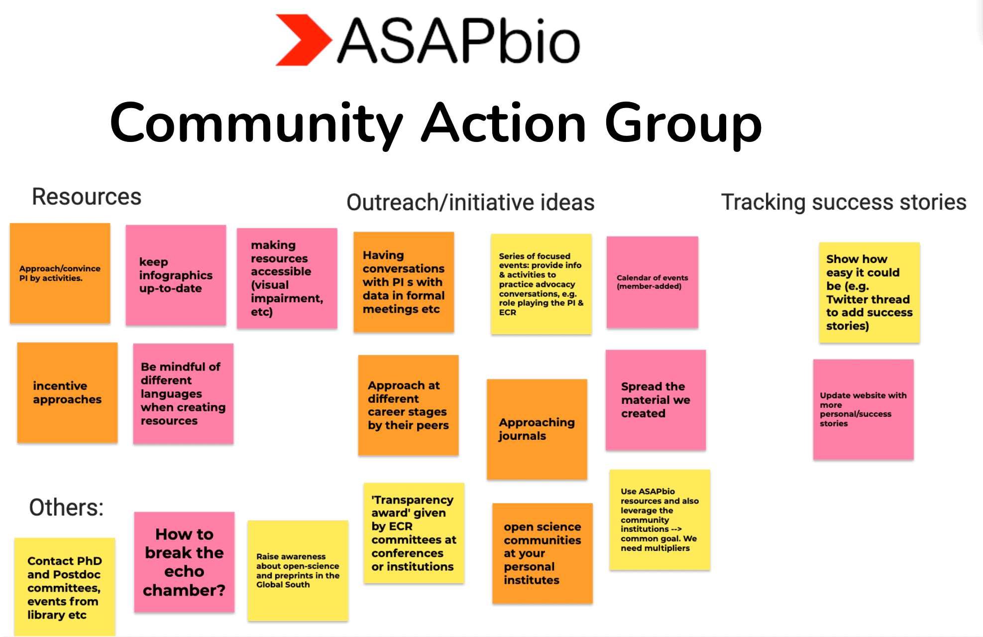 The ASAPbio Community Action Group is here!
