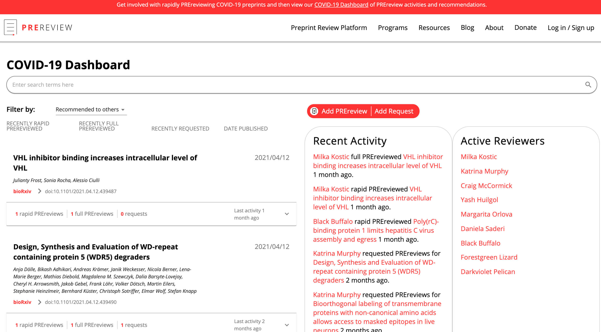 Using preprint reviews to drive journal peer review